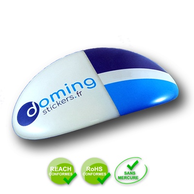 Sticker doming
